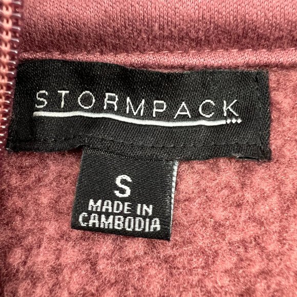 Storm Pack Women's Cozy Fleece Quarter Zip Pullover Sweater Rose Pink Small NWT - Picture 6 of 7